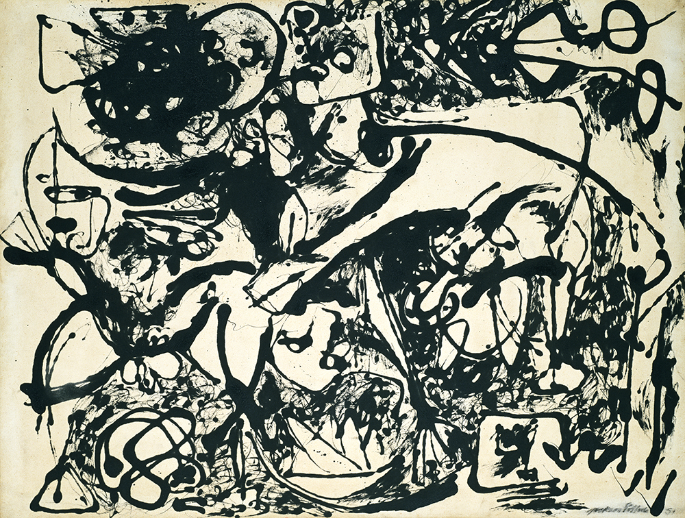 photo:Jackson Pollock
Number 8, 1951, Black Flowing