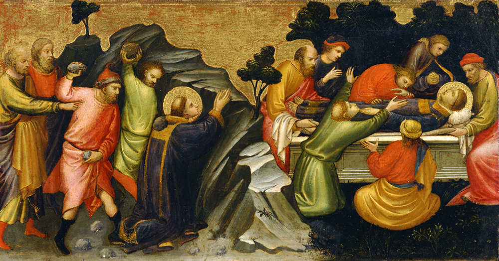 photo:Mariotto di Nardo　The Stoning of St. Stephen / The Burial of St. Stephen
（© Copyright NMWA）