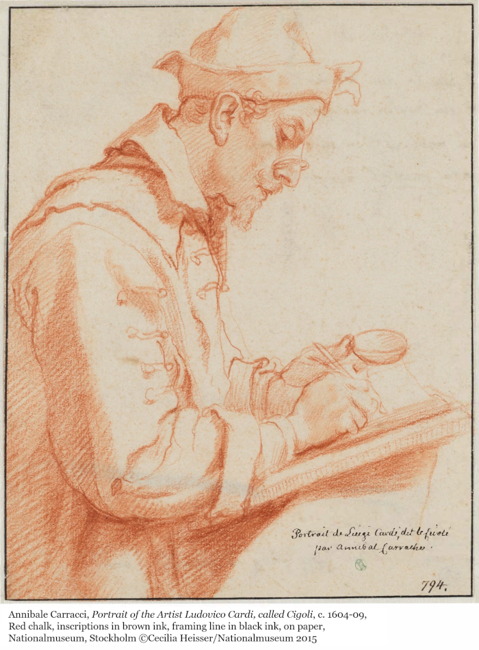 image：Annibale Carracci, Portrait of the Artist Ludovico Cardi, called Cigoli