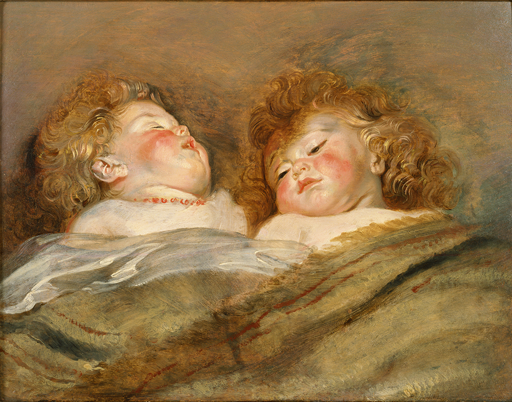 写真：ペーテル・パウル・ルーベンス　眠る二人の子供