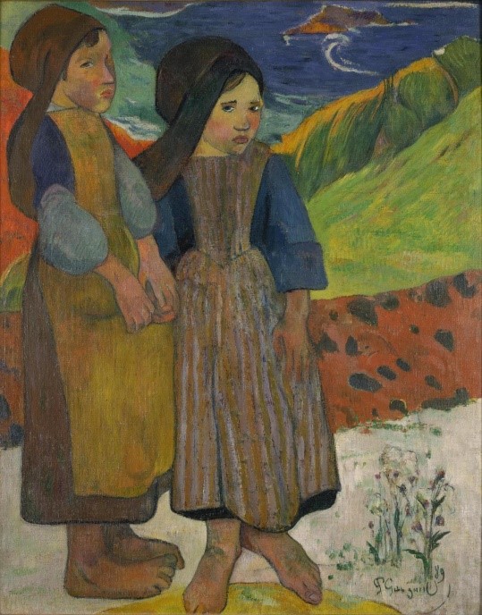 image：Two Breton Girls by the Sea