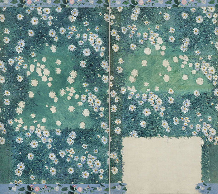 画像：《ヒナギクの花壇》