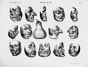 画像：オノレ・ドーミエ《1831年の仮面たち》